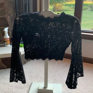 Windsor Black Lace Top